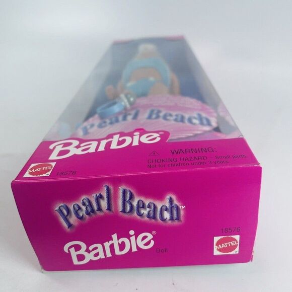 1997 Pearl Beach Barbie Doll Magic Ring Mattel Blue Bathing Suit New in Box - Picture 8 of 9